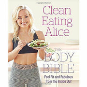 Collection of three paperback non-fiction books by Alice Liveing, Lean Machines, Leon Bustin, and John Chapman on clean eating and fitness.
