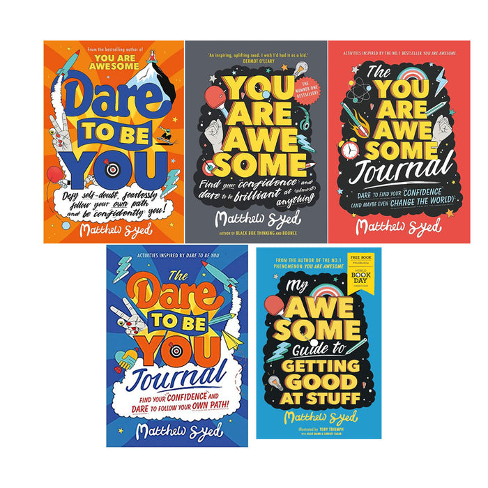 Matthew Syed 5 Books Collection Set (Good at Stuff,You: Defy,Brilliant ,Awesome,Dare to Be) - The Book Bundle