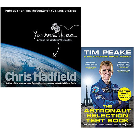You Are Here Around the World in 92 Minutes & The Astronaut Selection Test Book: Do You Have What it Takes for Space? 2 Books Collection Set - The Book Bundle