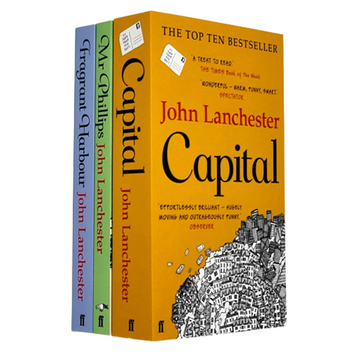 John Lanchester 3 Books collection Set(Fragrant Harbour ,Mr Phillips,Capital)NEW - The Book Bundle