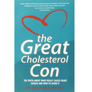 Two paperback books from the Great Cholesterol Con and Healthy Eating for Lower Cholesterol collection by Daniel Green and Catherine Collins.