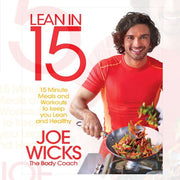 Joe Wicks Bluebird collection set of two paperback books, Your Ultimate Body Transformation Plan and Lean In 15, with blue covers.