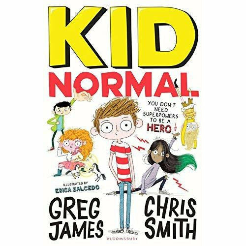 Kid Normal 3-book collection by Greg James and Chris Smith, paperback fiction set for children, published by Bloomsbury Children's Books.