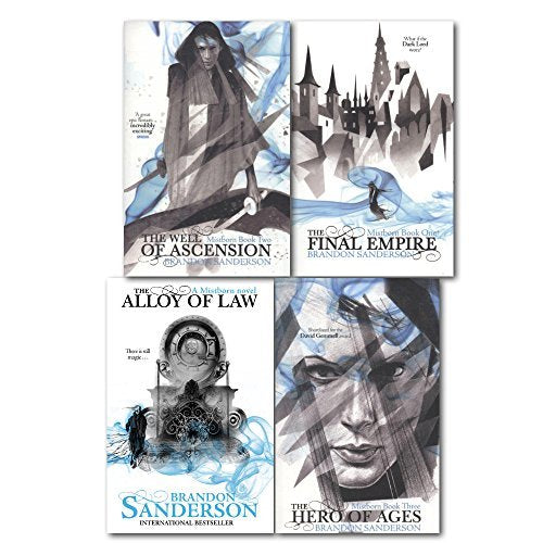 Brandon Sanderson Mistborn Novel Collection 4 Books Set, (The Hero of Ages, The Well of Ascension, The Final Empire and The Alloy of Law) - The Book Bundle