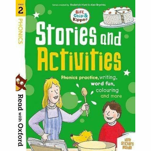 Read with Oxford Phonics Practice: Stage 1 - 3: Biff, Chip and Kipper: 6 Activity Books Collection Set - The Book Bundle