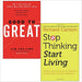 Good To Great [Hardcover], Stop Thinking Start Living 2 Books Collection Set - The Book Bundle