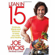 Joe Wicks Lean In 15 and Fast Diet cookbook collection set of six paperback non-fiction books with blue covers.