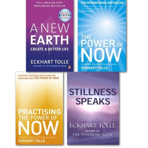 Eckhart Tolle collection 4 Books set. (A New earth, Stillness speaks, Practising the power of now & the power of now) - The Book Bundle