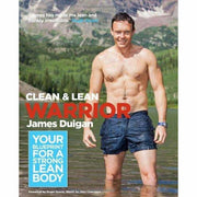 Set of four paperback Clean and Lean Diet Cookbooks by James Duigan, featuring healthy recipes and diet tips.