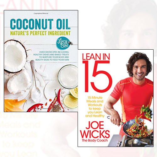 Lucy Bee Coconut Oil book from the Lean In 15 collection, featuring non-fiction, mixed format book cover with coconut oil imagery.