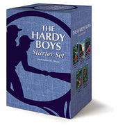 Nancy Drew and Hardy Boys starter set with two hardcover fiction books featuring colorful cover art and classic mystery themes.