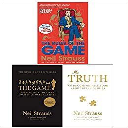 Neil Strauss 3 Books Collection Set (The Truth:An Uncomfortable Book ,The Game:Undercover the secret society,Rules of the Game:Style life Challenge and Diaries) - The Book Bundle