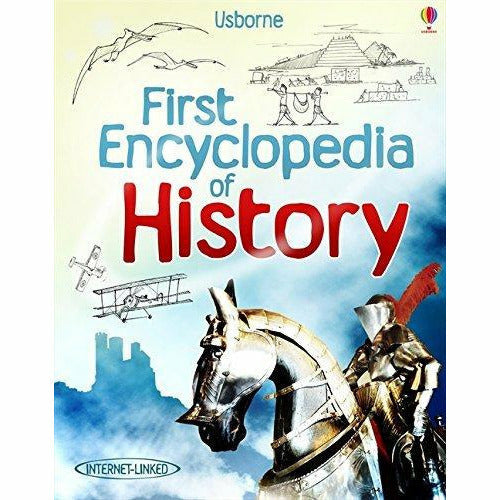 Usborne first encyclopedias series 2 : 3 books collection set (space, history, seas and oceans) - The Book Bundle
