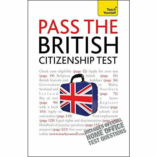 Paperback guide by Bernice Walmsley for passing the British Citizenship Test, published by Hodder & Stoughton, showing the book cover.
