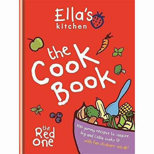 Two hardcover cookbooks from Ella's Kitchen, The Big Baking Book and The Cookbook: The Red One, featuring baking and recipe ideas.