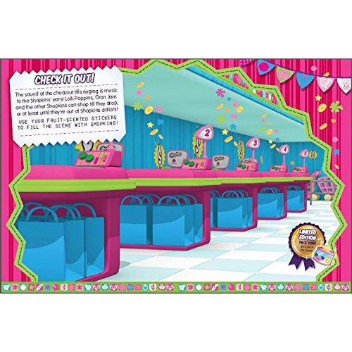Shopkins: Fruity Friends Smell-icious Sticker Scenes: Season 1 (with fruity-scented stickers) (Shopkins Scented Sticker Scene) - The Book Bundle