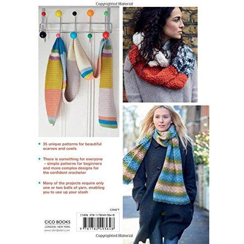 Crocheted Scarves and Cowls: 35 colourful and contemporary crochet patterns - The Book Bundle