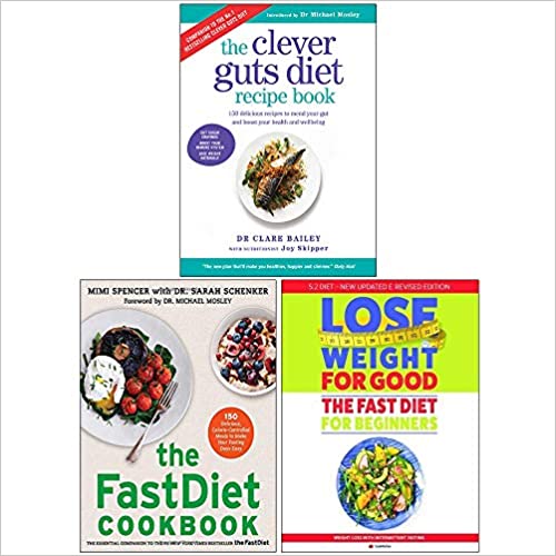 Clever Guts Diet Recipe Book, The Fastdiet Cookbook, Fast Diet For Beginners 3 Books Collection Set - The Book Bundle