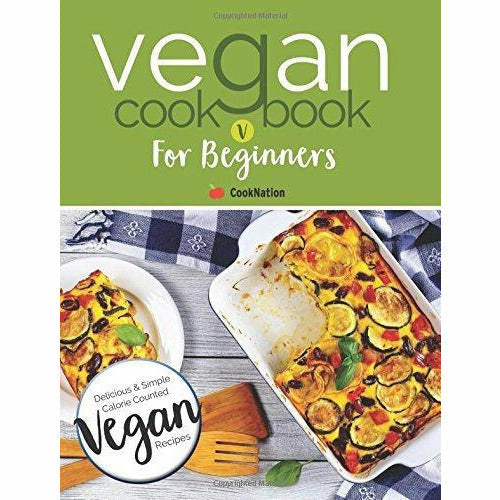 Set of three vegan cookbooks including "How To Go Vegan" by Veganuary & Iota, paperback collection on plant-based living.