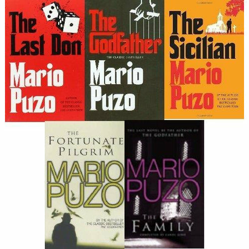 Mario Puzo 5 Books Collection Set The Sicilian, The Last Don, The Godfather NEW - The Book Bundle