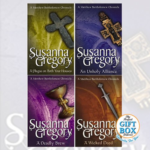 Chronicles of Matthew Bartholomew Series Collection By Susanna Gregory 4 Books Bundle Gift Wrapped Slipcase Specially For You - The Book Bundle