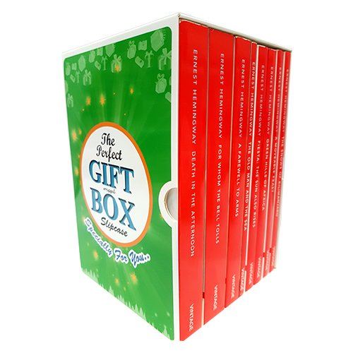 Vintage Classics 8-book collection set by Ernest Hemingway featuring paperback editions of his classic fiction works.