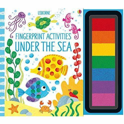 Fingerprint Activities 4 Books Collection Set (Under the Sea, Fingerprint Activities, Dinosaurs, Animals) - The Book Bundle