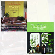 Emily Henson and Selina Lake's Bohemian Modern Botanical style book collection set, hardcover non-fiction by Ryland Peters & Small.