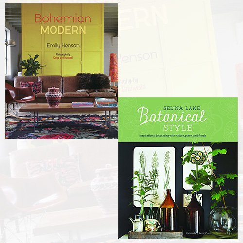 Emily Henson and Selina Lake's Bohemian Modern Botanical style book collection set, hardcover non-fiction by Ryland Peters & Small.