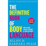 Two books on body language by Allan and Barbara Pease and Joe Navarro, featuring titles on reading gestures and nonverbal communication.