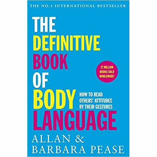 Two books on body language by Allan and Barbara Pease and Joe Navarro, featuring titles on reading gestures and nonverbal communication.