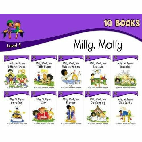 Milly Molly: Level 5 - 10 Books - The Book Bundle