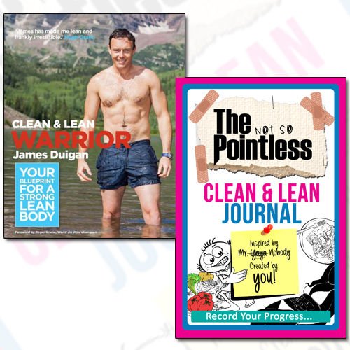 Clean & Lean Warrior Journal and Book Collection - Your blueprint for a strong, lean body, The not so Pointless Clean & Lean 2 Books Bundle - The Book Bundle