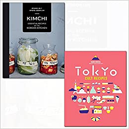 Two hardcover books from the Tokyo Cult Recipes collection, featuring Kimchi recipes, by Maori Murota and Byung-Hi Lim.