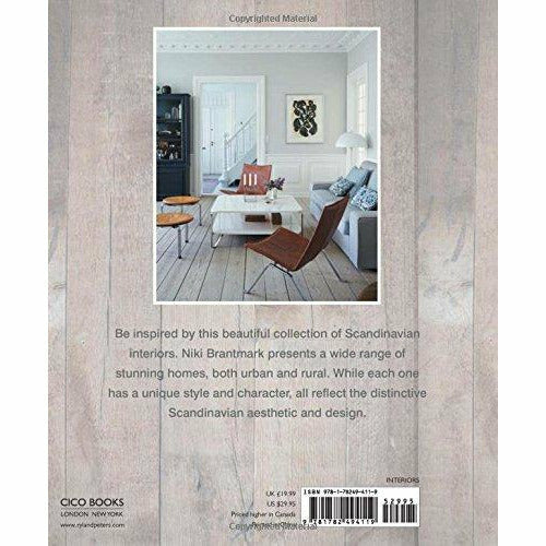 Hardcover book titled "The Scandinavian Home" by Niki Brantmark, featuring interiors inspired by light and Scandinavian design.