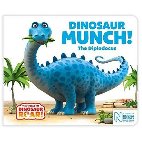 Set of four Dinosaur Roar board books by Peter Curtis, featuring colorful dinosaur illustrations for young children.