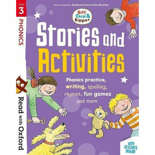 Read with Oxford Phonics Practice: Stage 1 - 3: Biff, Chip and Kipper: 6 Activity Books Collection Set - The Book Bundle