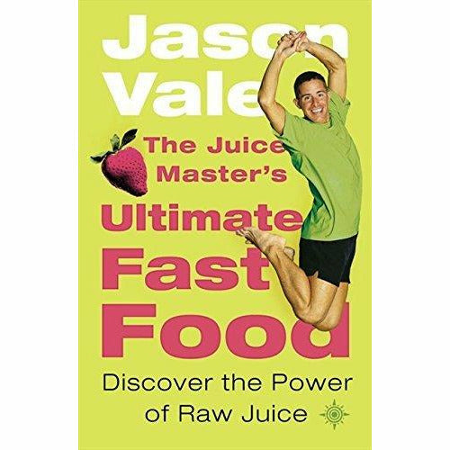 Set of four paperback books by Jason Vale on the Juice Master diet and top 100 juices collection, focusing on healthy eating and weight loss.