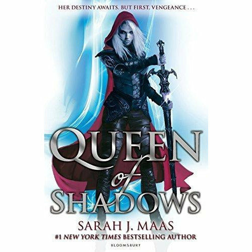 Six-book Throne of Glass collection by Sarah J. Maas, young adult paperback set with colorful covers.