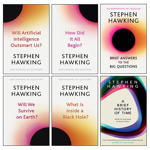 Stephen Hawking 6 Books Collection Set(Will We Survive on Earth, What Is Inside a Black Hole) - The Book Bundle