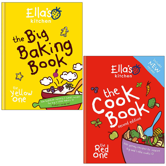 Ella's Kitchen Collection 2 Books Set (The Big Baking Book, The Cookbook: The Red One) - The Book Bundle