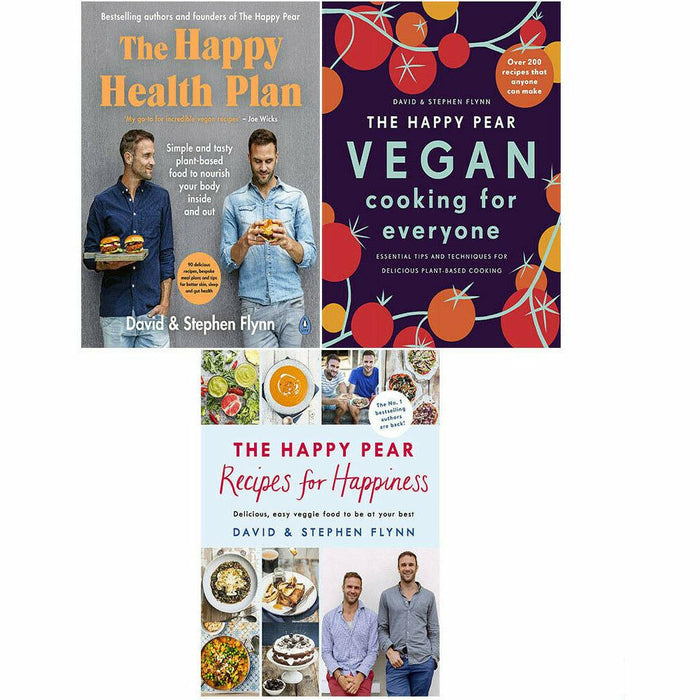 Happy Health Plan, Happy Pear And The Happy Pear 3 Books Collection Set by David Flynn - The Book Bundle