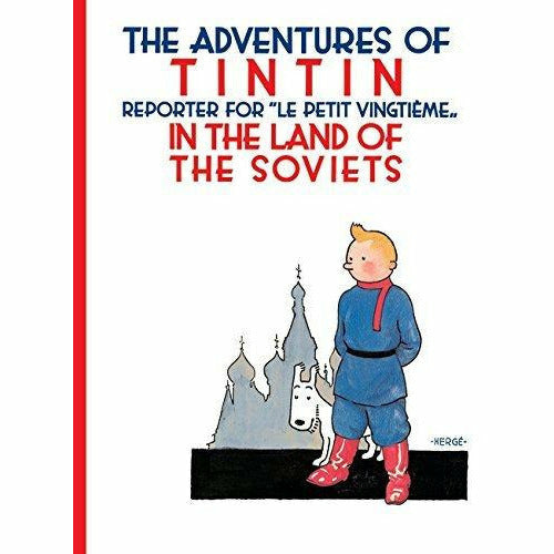 Set of five Tintin gift journals by Hergé, featuring colorful paperback covers from The Adventures of Tintin collection.