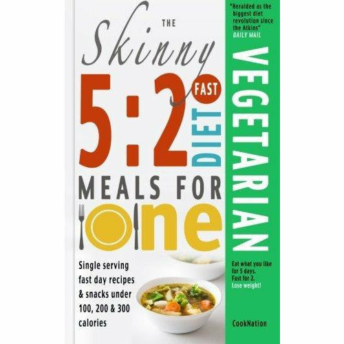 5 2 fast diet vegetarian meals for one, vegetarian 5 2 fast diet and slow cooker vegetarian recipe book 3 books collection set - The Book Bundle
