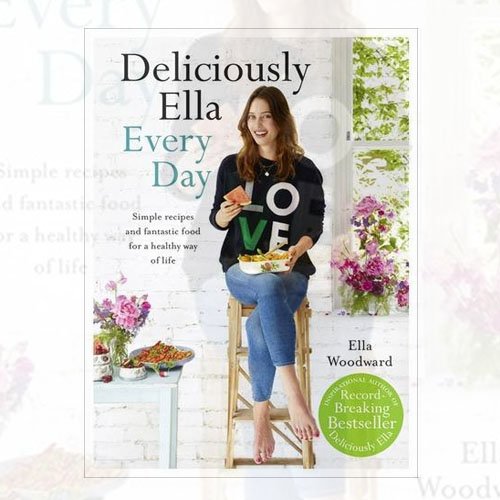 Set of two non-fiction books, "Lean in 15" by Joe Wicks and "Deliciously Ella Every Day" by Ella Woodward, featuring covers and pages.