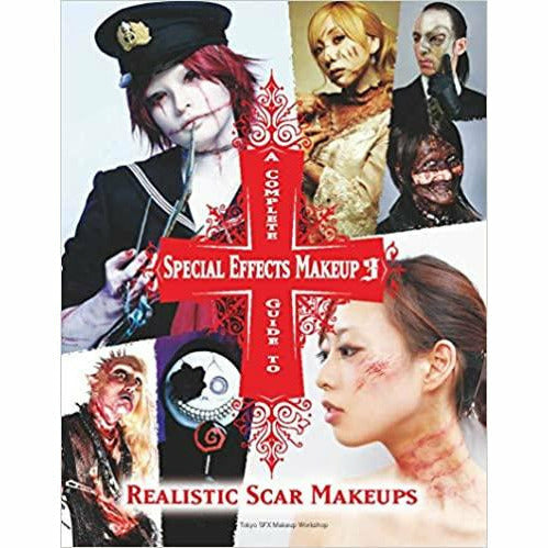 Set of three hardcover books on special effects makeup by Tokyo SFX Makeup Workshop, featuring detailed techniques and tutorials.