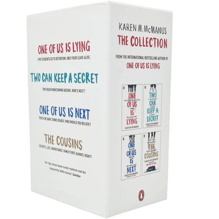 Karen McManus Collection 4 Books Box Set (One Of Us Is Lying, One Of Us Is Next, Two Can Keep a Secret & The Cousins) - The Book Bundle
