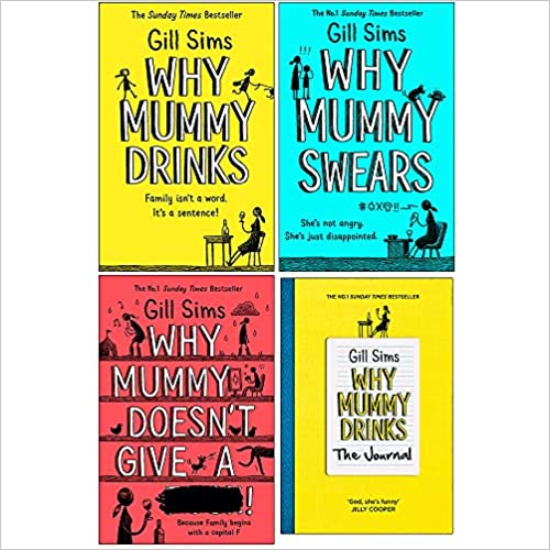 Gill Sims "Why Mummy Series 4" book collection set in paperback, featuring humorous fiction by HarperCollins.