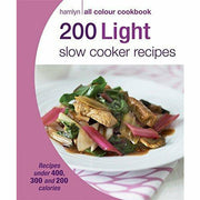 Set of three paperback cookbooks by Sara Lewis featuring 200 family slow cooker recipes and 200 slow cooker recipes.
