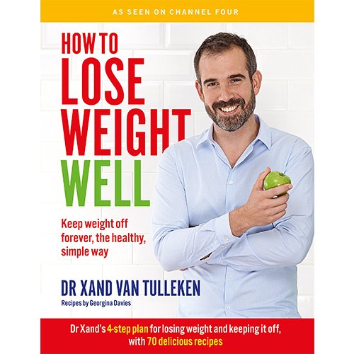 Set of three non-fiction books by Tom Kerridge, Dr. Xand van Tulleken, and Iota, featuring cookery, health tips, and weight loss guidance.